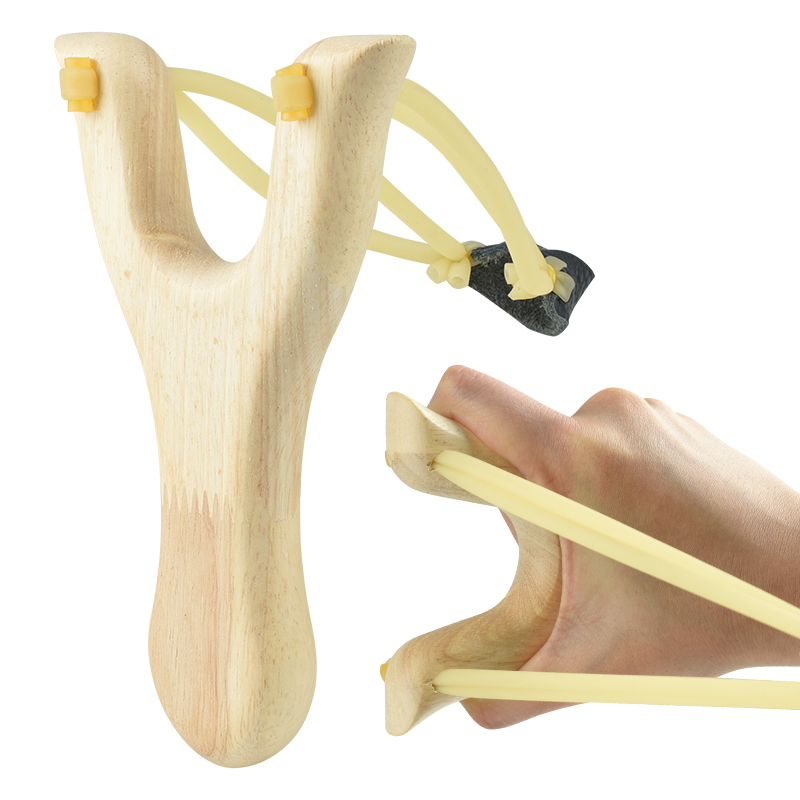 Outdoor Hunting Launcher - Tirachinas de madera tradicional, juego de