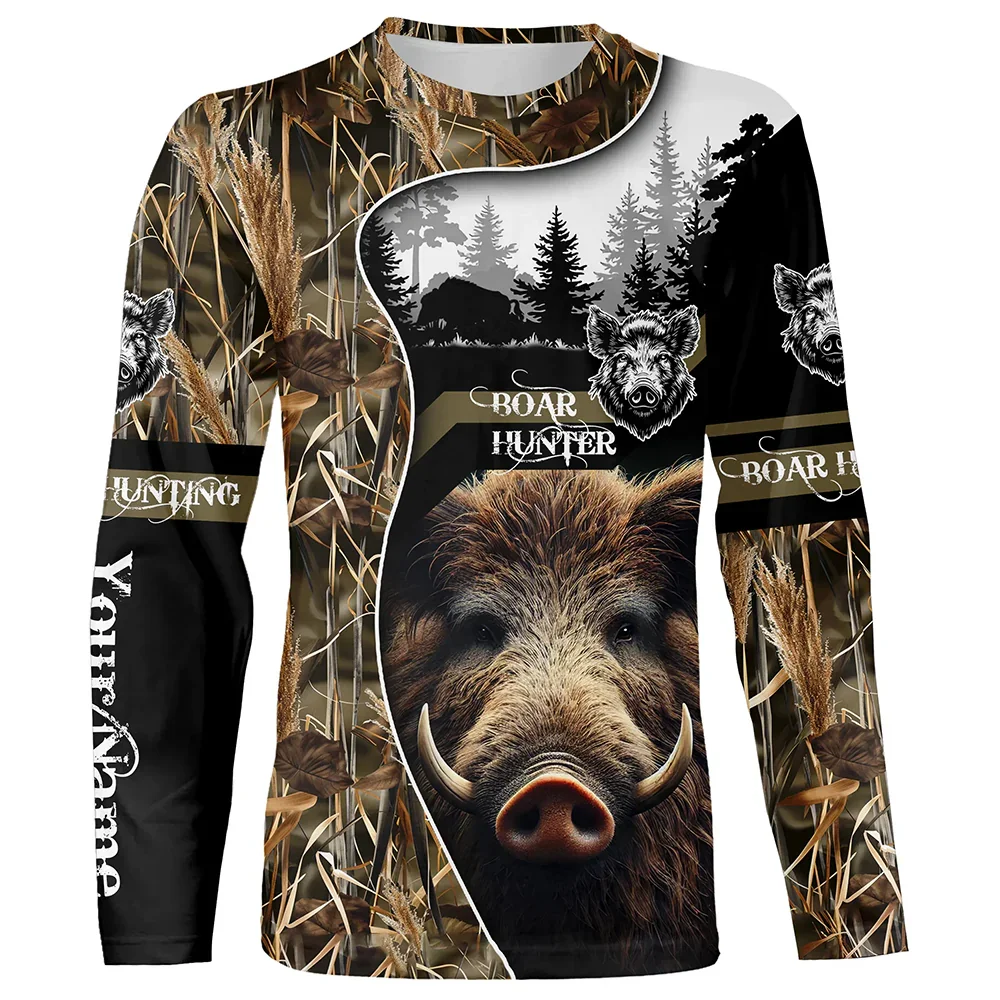 Wildman Hunting & Outdoor Polokwane - Camiseta de hombre con estampado 3D