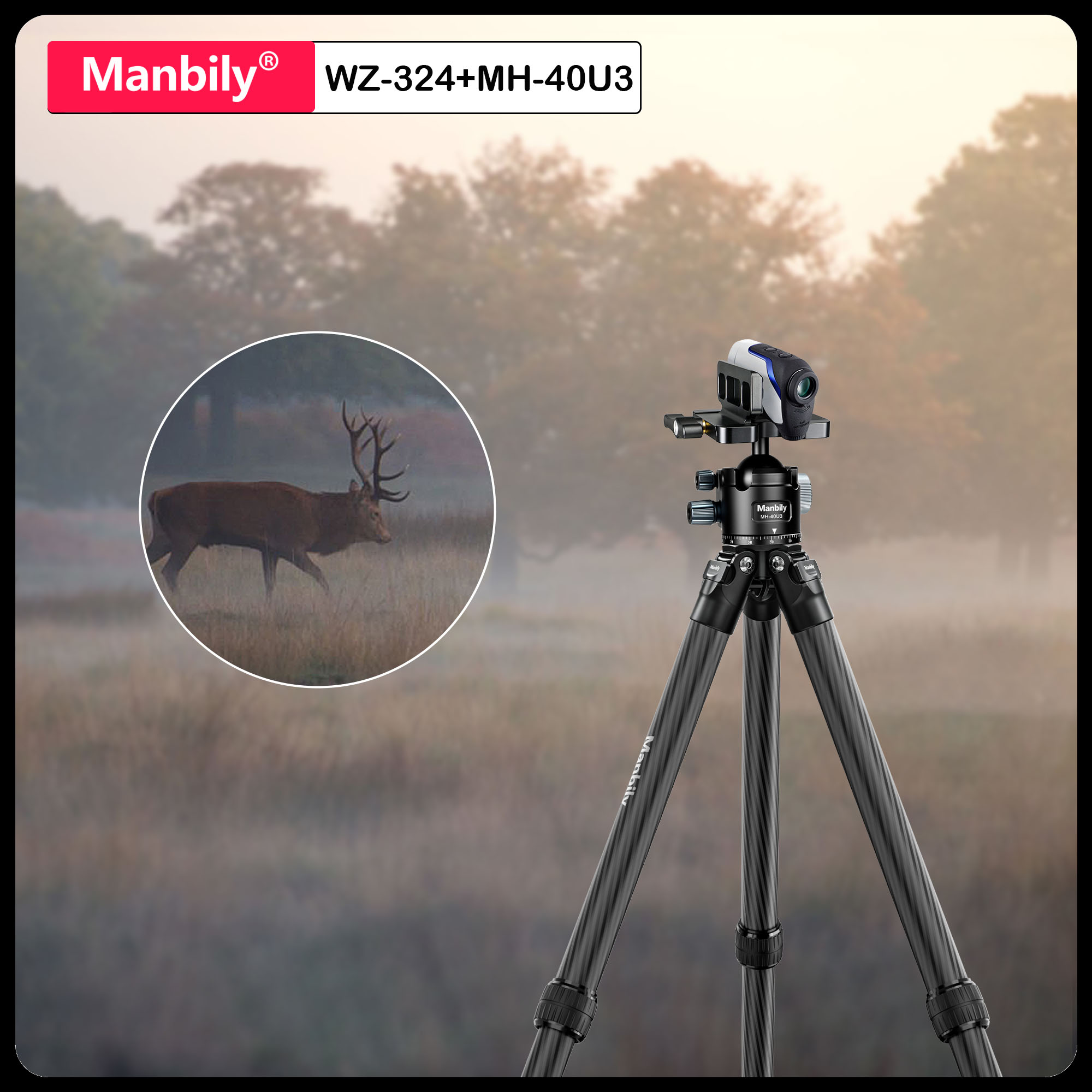 Outdoor Hunting Videos - Trípode de Caza de Fibra de