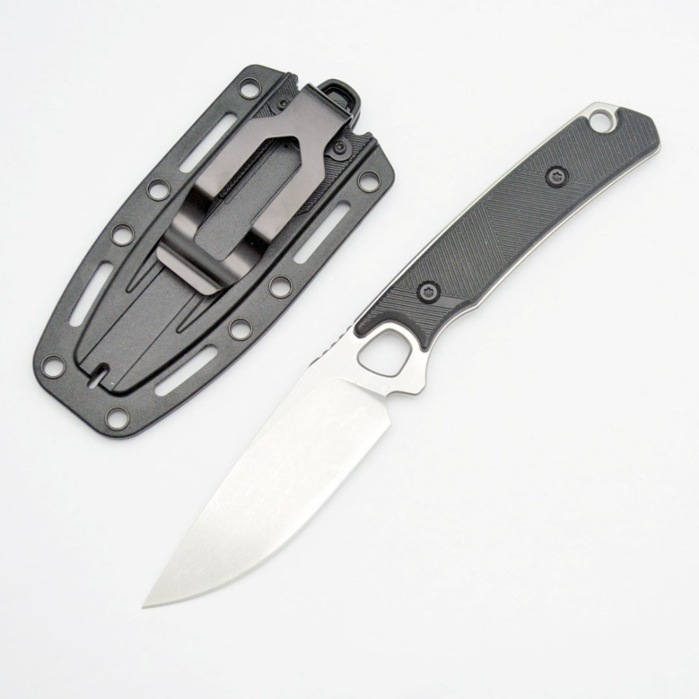 Knife Hunting Fixed Blade - Cuchillo recto 2048 EDC, mango de