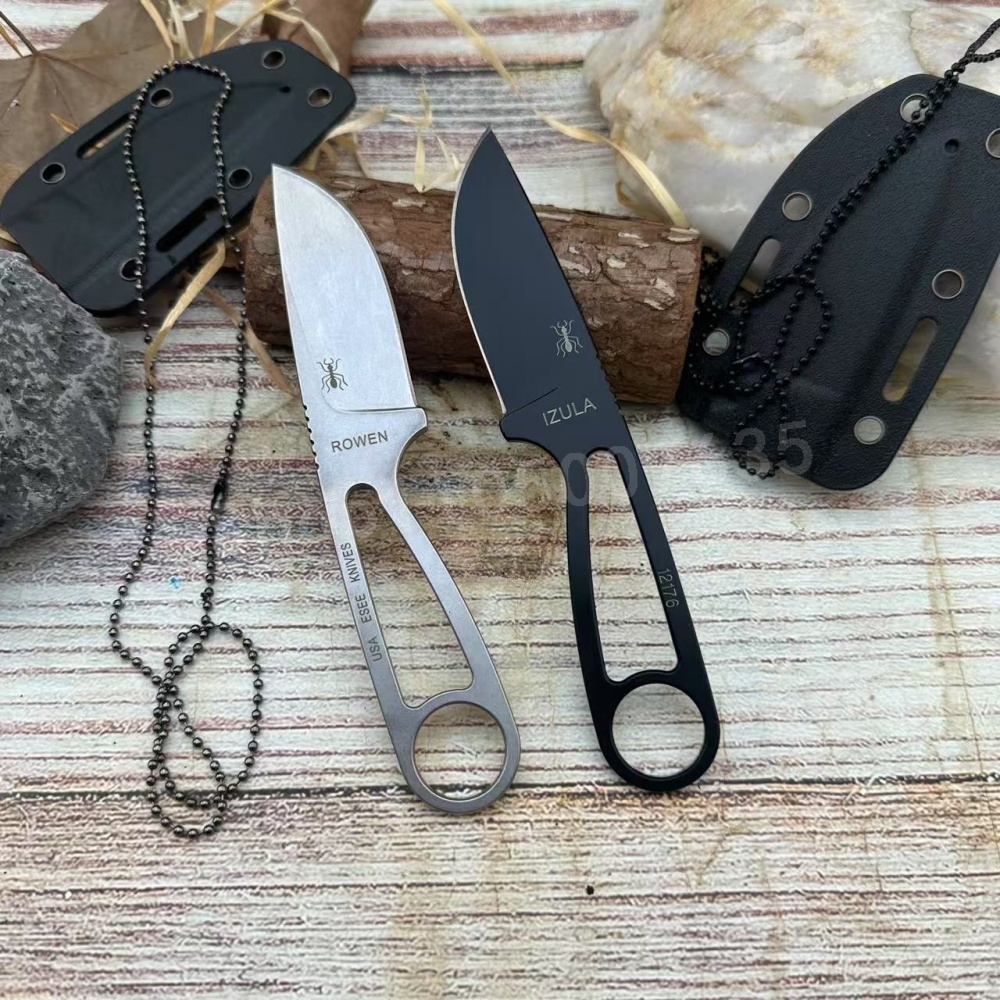 Knife Hunting Fixed Blade - IZULA-cuchillo recto de alta resistencia, tratamiento