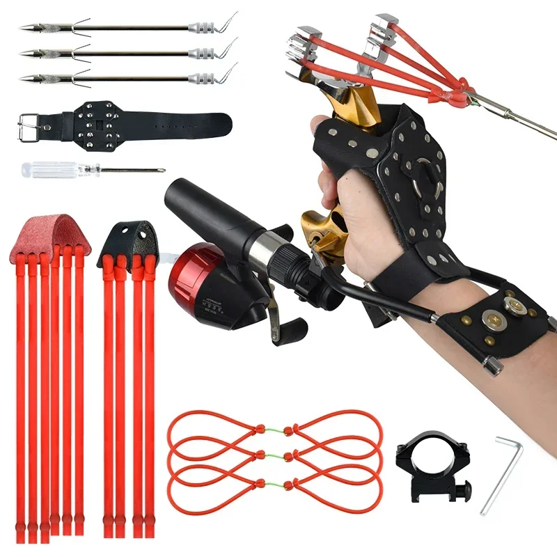 Outdoor Hunting Launcher - Potente cabestrillo de pesca con reposamuñecas