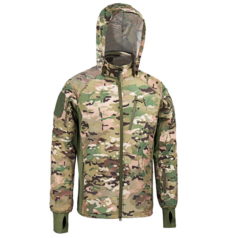 Outdoor Hunting Coat - Chaqueta Táctica Multicam Camo Softshell para