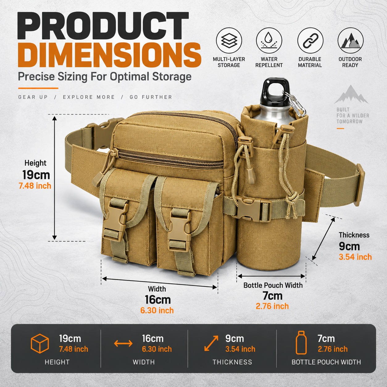 Riñonera táctica multifunciona - Outdoor Hunting Belt reseña y precio