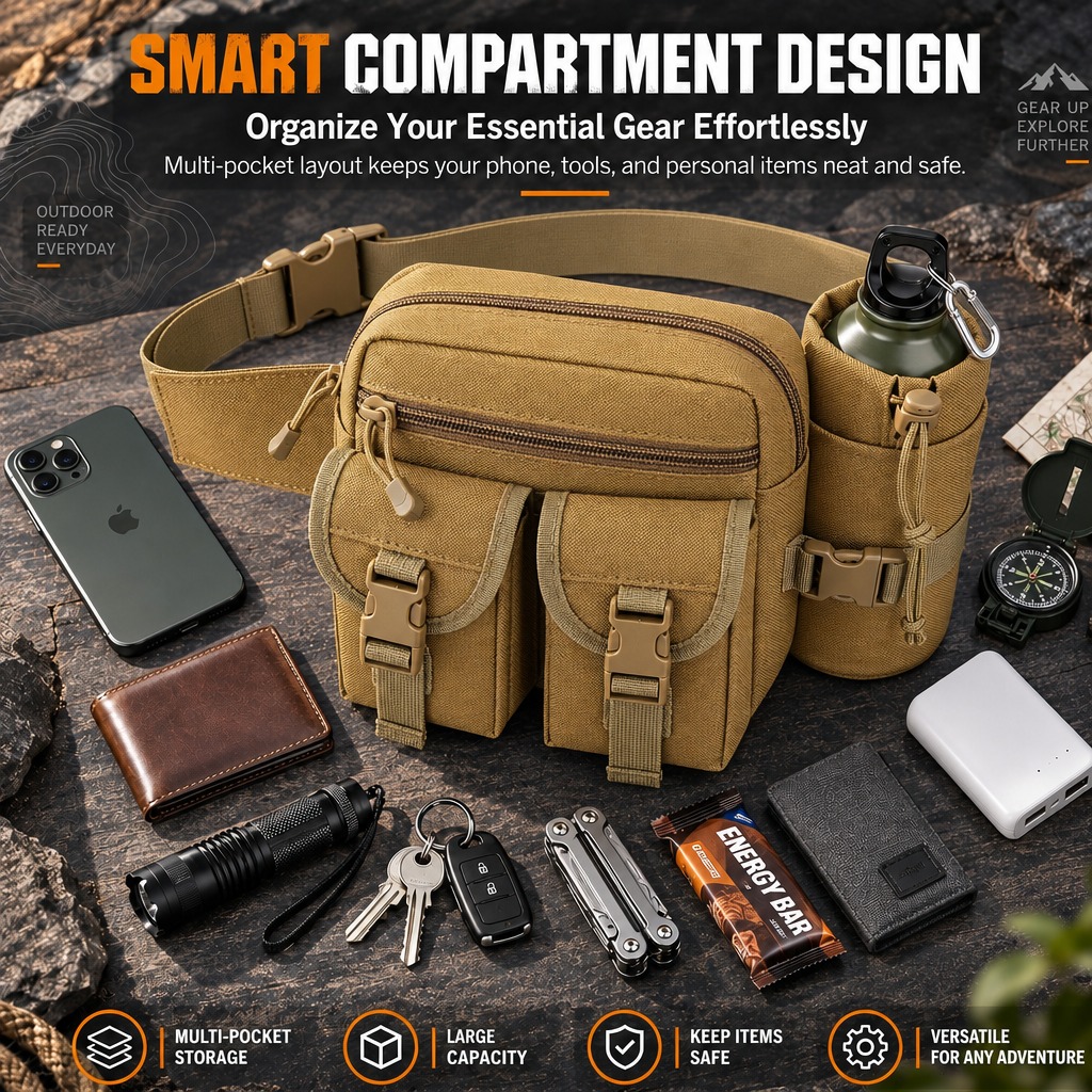 Riñonera táctica multifunciona - Outdoor Hunting Belt reseña y precio