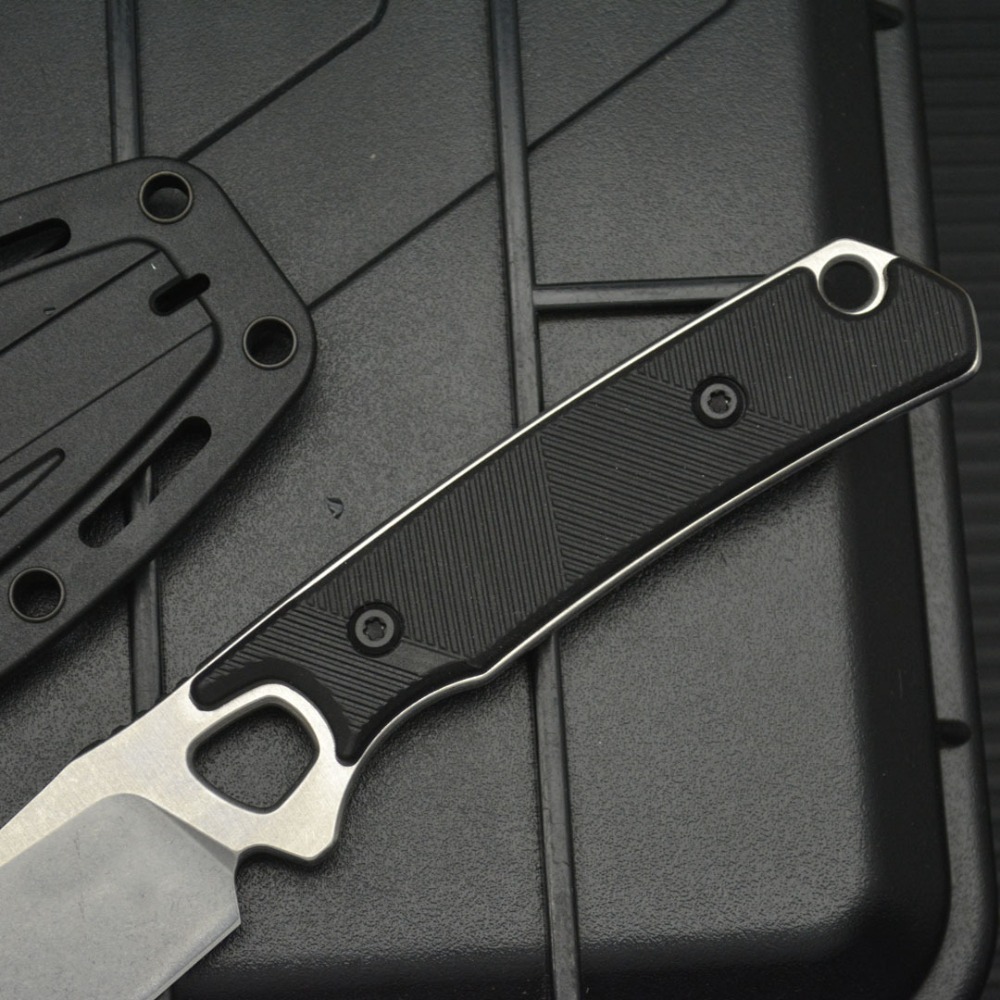Cuchillo recto 2048 EDC, mango - Knife Hunting Fixed Blade reseña y precio