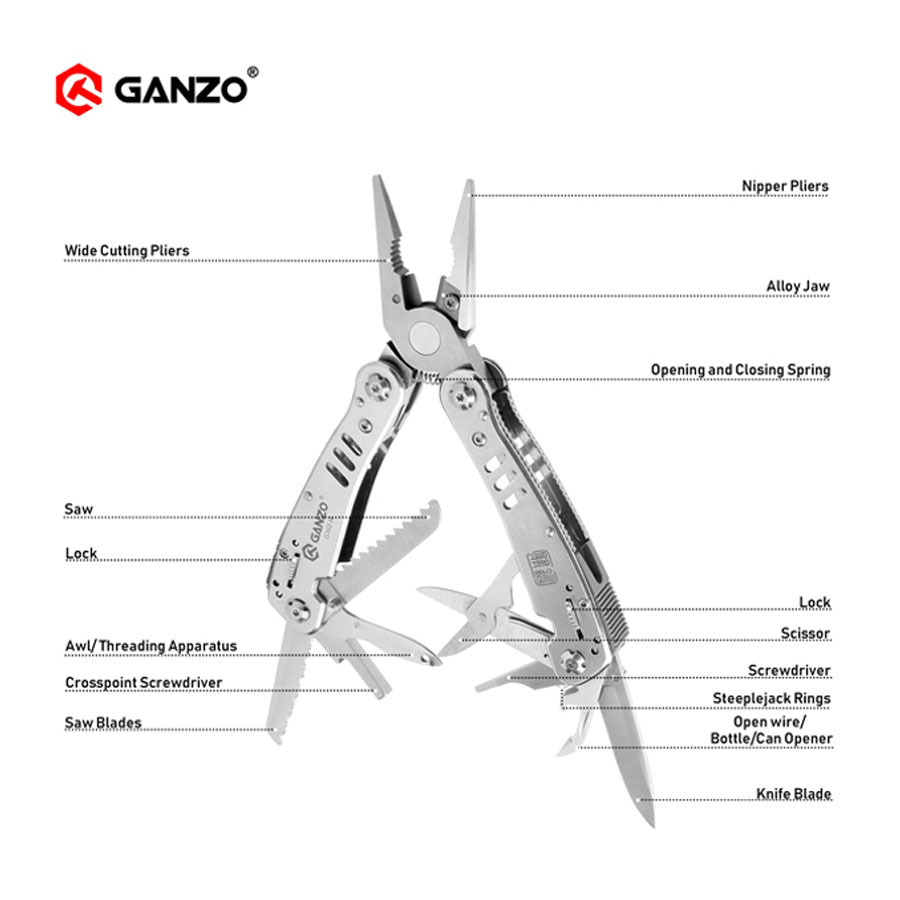 Ganzo G302 G302-H G302-B Alica - Knife Hunting Fixed Blade reseña y precio