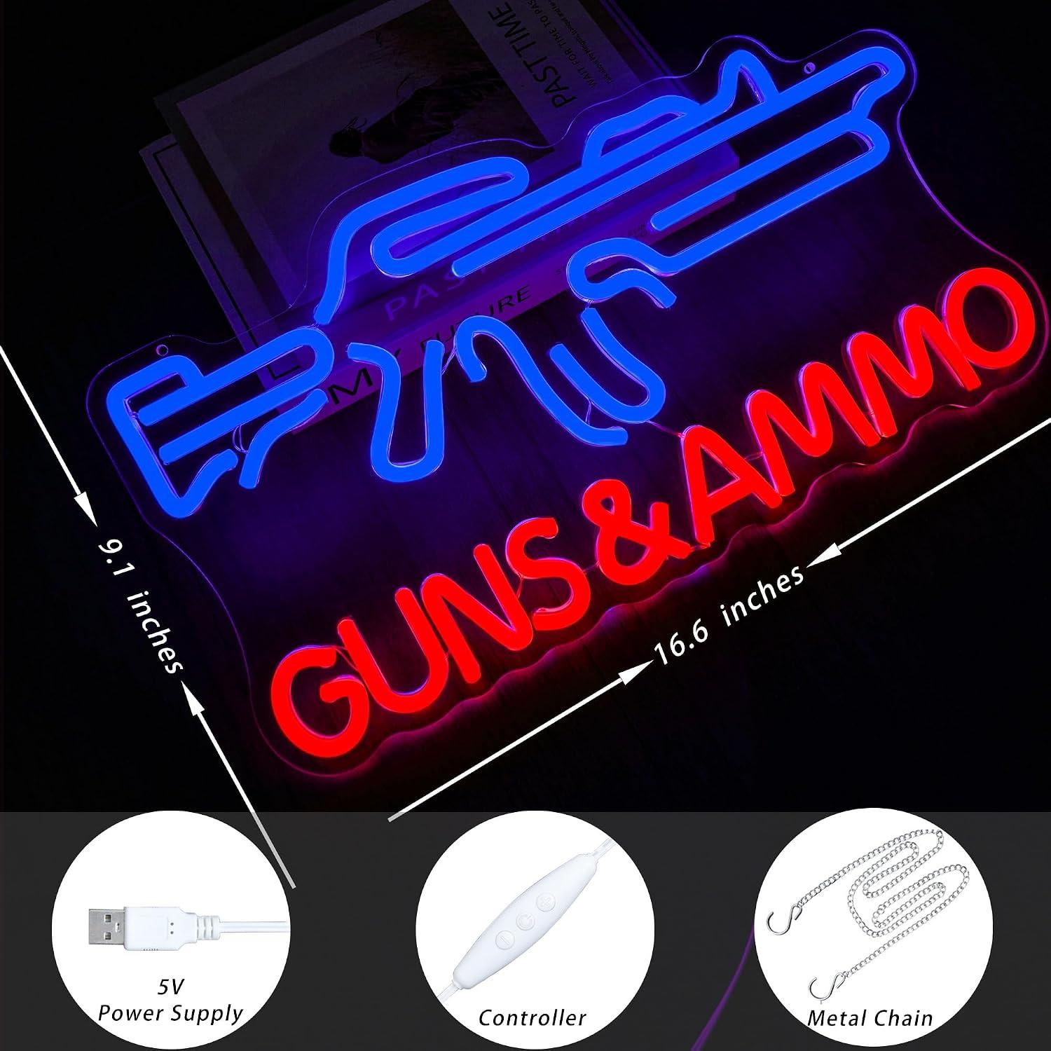 Letrero de neón con motivos de - Hunting And Outdoor Stores reseña y precio
